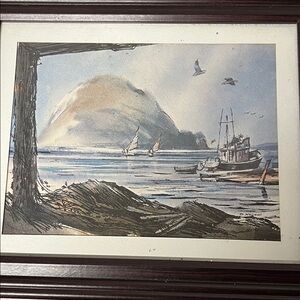 Morro Bay Rock, San Luis Obispo County, Ca- local artist Don Williams